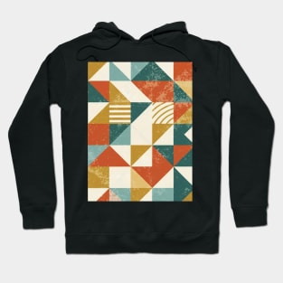 retro geometric design Hoodie